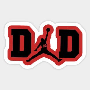 Fathers Day Dad legend basketball style Sticker